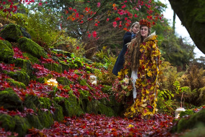 Amanda Randell | Autumn Leaf Cloak | Maggie McCall Photography
