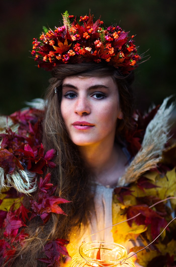 Amanda Randell | Autumn Leaf Cloak | Maggie McCall Photography