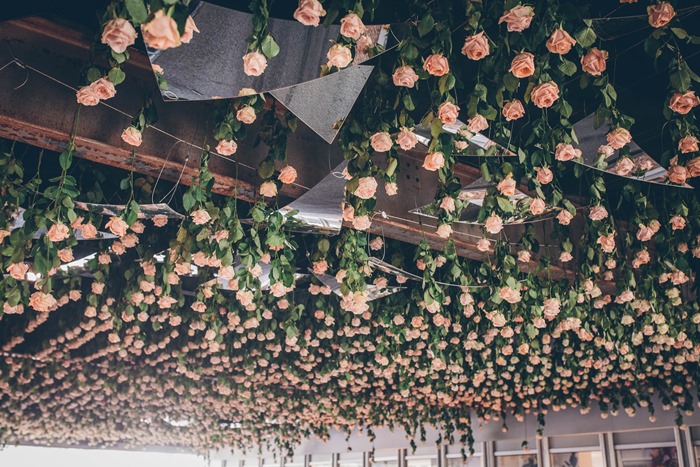 Joseph Massie | 'Rosa' flower tunnel Installation | Chelsea Flower Show 2016
