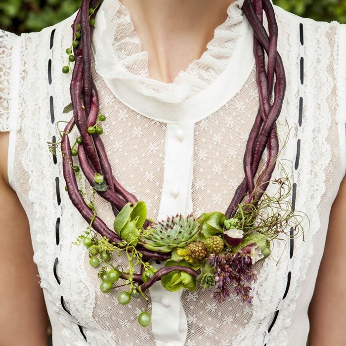 Botanical necklace by Françoise Weeks and Ted Mishima Photography
